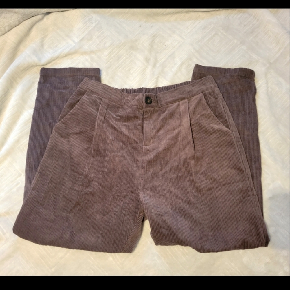 Brown Corduroy Straight Leg pants